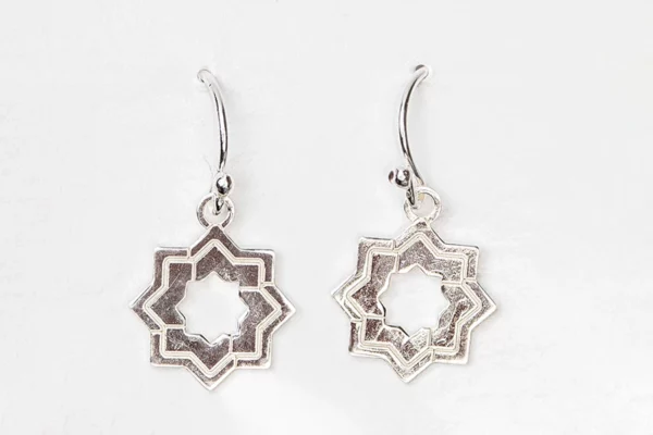 Pendientes Estrella Mudéjar tipo hippy con línea fina